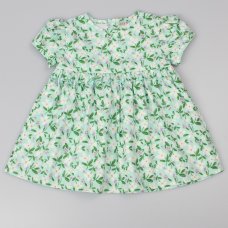 D32732: Baby Girls All Over Print Lined Dress  (1-2 Years)